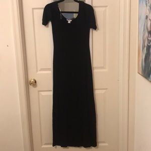 Black maxi dress